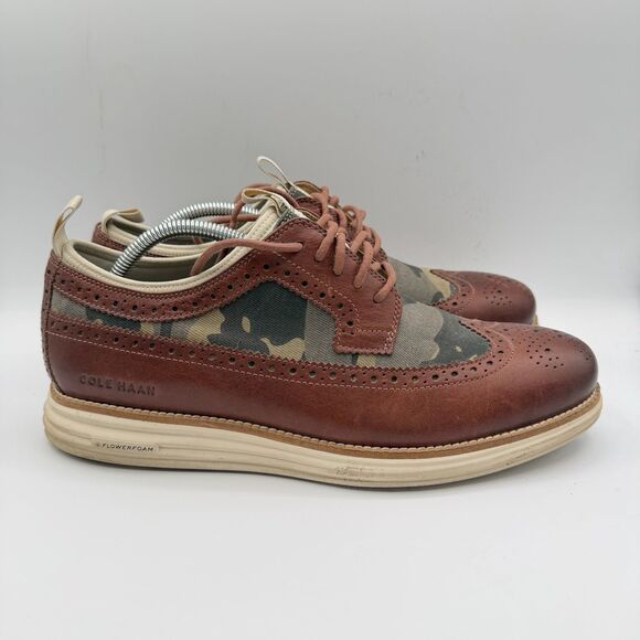 Cole Haan Original Grand Longwing Neoprene Dress Shoes Men’s 10.5 M Oxford Camo main image 10